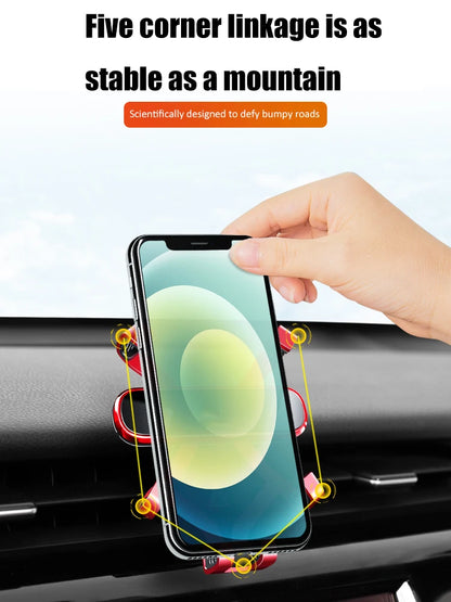 Car Phone Holder For Toyota Alphard 2015 - 2023 ANH30 Styling Bracket GPS Stand Rotatable Support Mobile Accessories