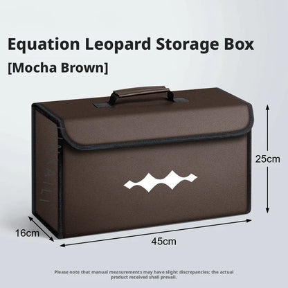 Suitable for BYD Formula Leopard Titanium 3 7 Leopard 5 8 car carbon fiber trunk storage box large capacity foldable storage box