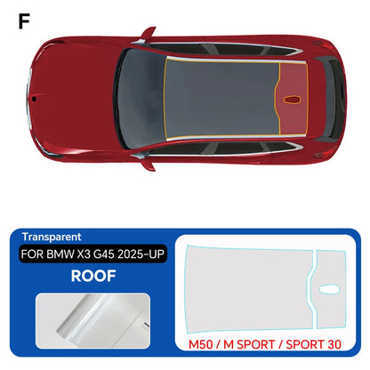 For BMW X3 G45 Sport 30 2025 Full Vehicle Clear Bra PPF Paint Protection Film 9Mil TPU Transparent Anti Scratch Car Wrap Film