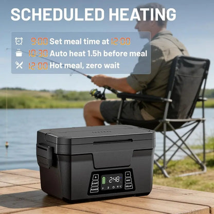 1.2L Portable Electric Lunch Box with APP Control, Rechargeable and Automatic Heating for Adults
