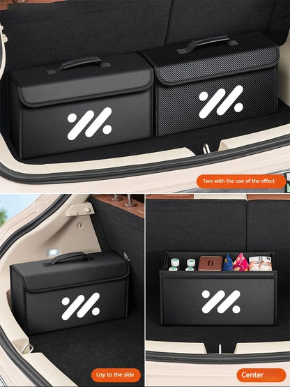 Car Trunk Storage Box Organizer Stowing Tidying Container Bag For IM LS7 L7 L6 LS6 IM6 IM5 LS9 2025 Leather Storage Accessories