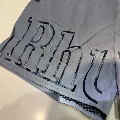 26SS High Street Hip Hop Simple Versatile Rhude Casual Shorts Men Heavy Fabric Letter Print Sports Shorts