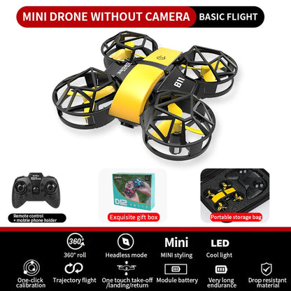 2025 DWI NEW MINI  RC Quadcopter Remote Control DRON D12 HD Dual Camera Fixed Height Rc Plane  aldult Children's Toy  GIFTS