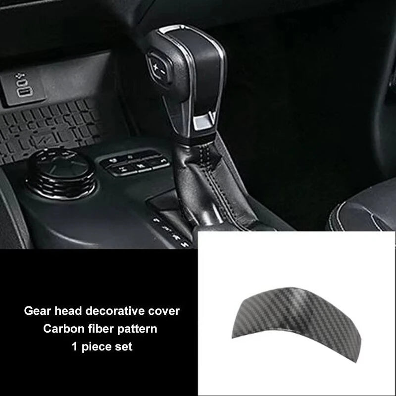 Fit for Ford Ranger 2024 2025 Interior Protection Sticker Carbon Fiber Grain Gear Shift Panel Cover Trim