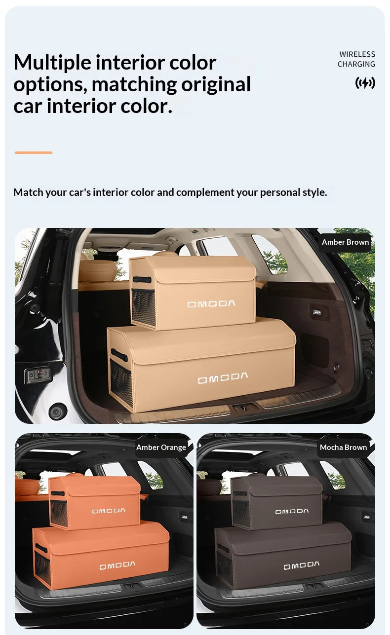 Suitable for Omoda s5 fx 9 EV PHEV C5 E5 C9 7 8plus car trunk storage box folding storage box large capacity storage box