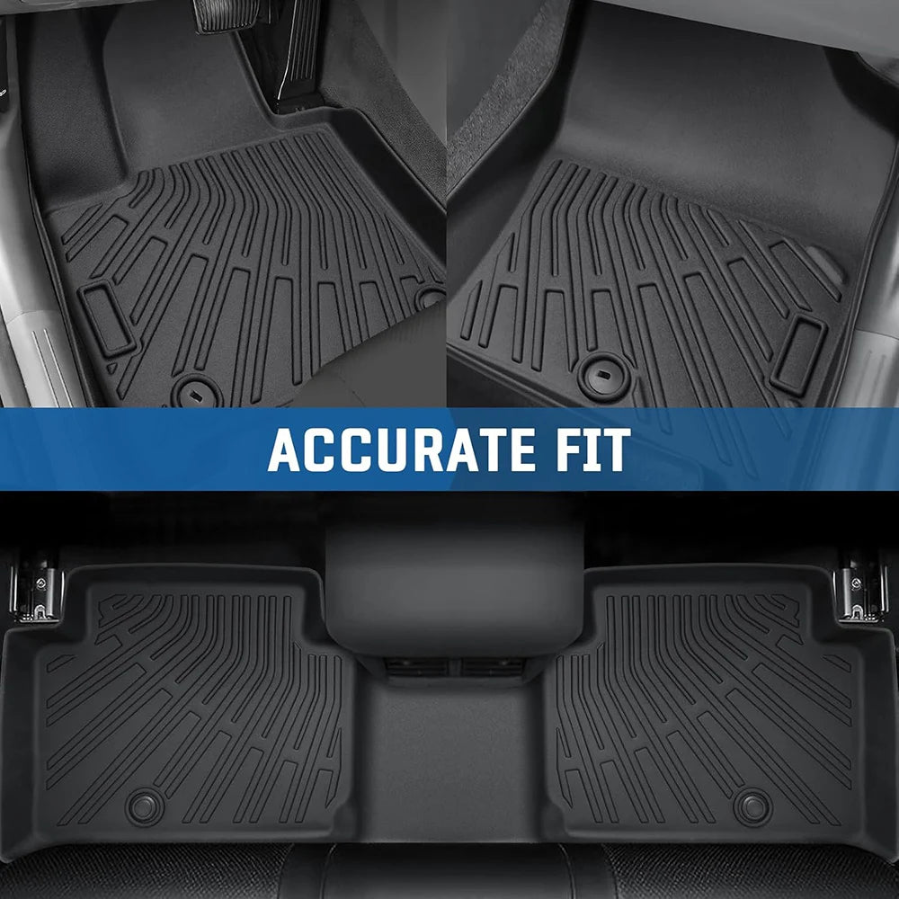 Floor Mats for 2020 - 2024 Hyundai Palisade Trunk Mat with Backrest Mat TPE Waterproof All Weather Protector Cargo Liner