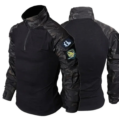 Tactical Uniform Sets Men Combat Fleece Suit Outdoor Camo Multicam Hunting Shirt+Cargo Pants Airsoft Kits Training Workwear Suit