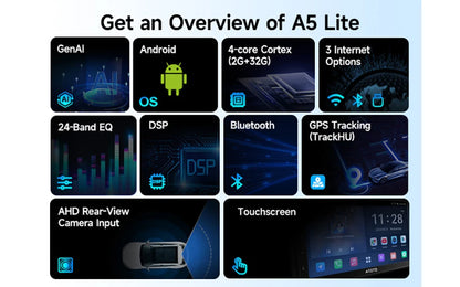 7 inch 2Din Android Car Multimedia Player Carplay Screen Android Auto Bluetooth Radio Double 2 Din Car Stereo A5 A5L Atotozone