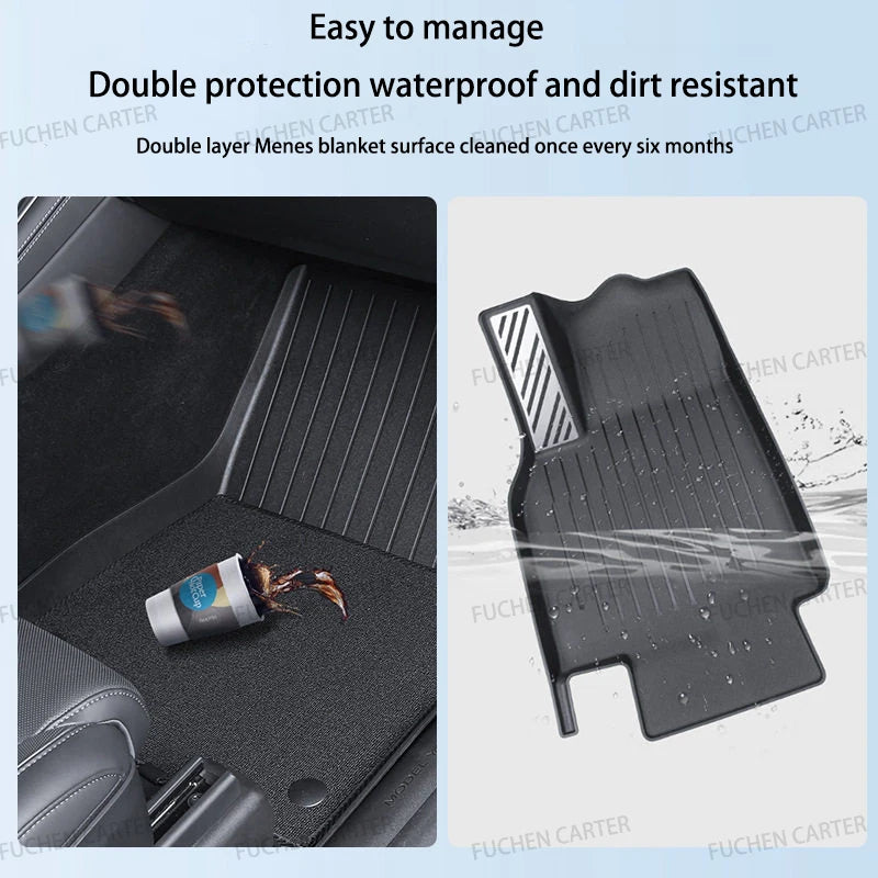 For Tesla NEW Model YL Launch 2026+ Car Floor Mats Car Four Seasons Waterproof Non-slip Floor Mat TPE Special Car Accessories