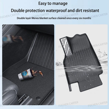 For Tesla NEW Model YL Launch 2026+ Car Floor Mats Car Four Seasons Waterproof Non-slip Floor Mat TPE Special Car Accessories