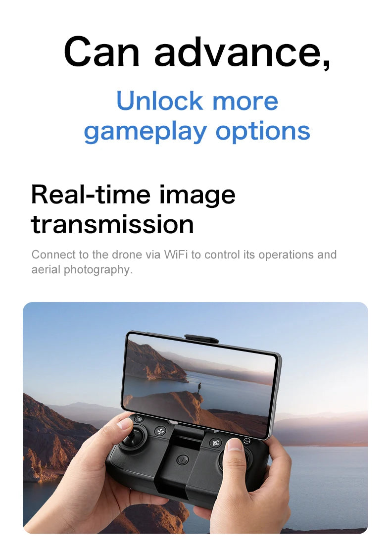 NEW Aeri100 VR Drone 1:1 Scale Aerodynamic Design 8K 1080P HD Camera Remote Control Brushless 360° Obstacle Avoidance Flying Toy