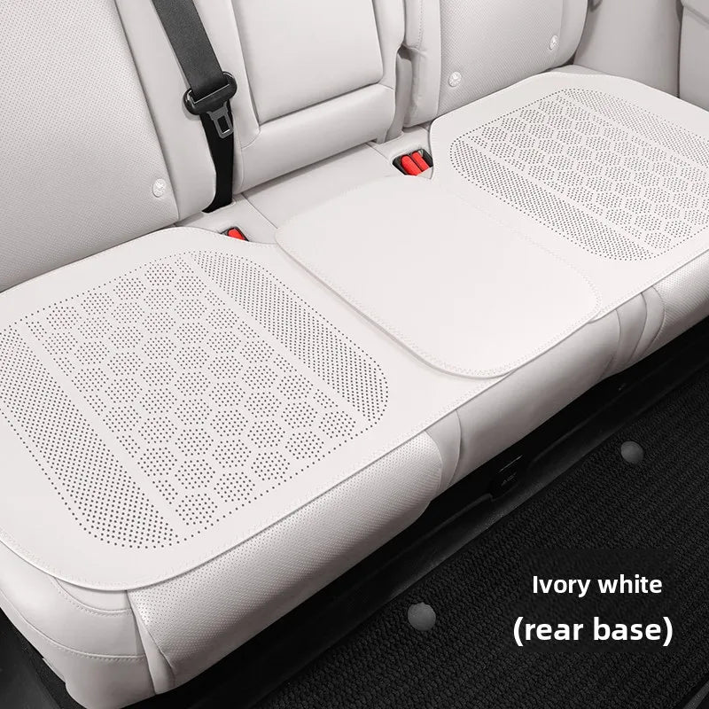 High Quality Nappa Leather Universal Car Seat Full Cover Breathable Luxury SUV Car Protection Perforated Leather Seat Full Cover