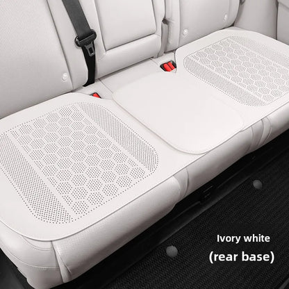 High Quality Nappa Leather Universal Car Seat Full Cover Breathable Luxury SUV Car Protection Perforated Leather Seat Full Cover