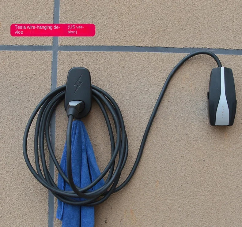 Suitable for Tesla Model3model Y Charging Pile Bracket Charging Hanger Wall Charging Cable Hanger Charging Gun Accessories