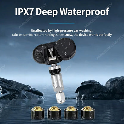 NaviFly Android USB TPMS Tire Pressure Monitoring System Display Alarm System Internal External Sensors For Car Navigation Radio
