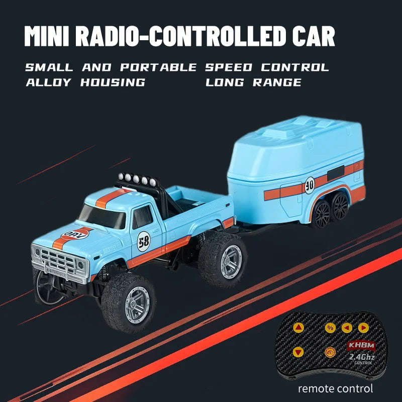 Top RC Car MINI Alloy 1/64 Remote Control Car Convenient to Carry 60 Minutes of Work Time Children's Gifts Electronic Toys