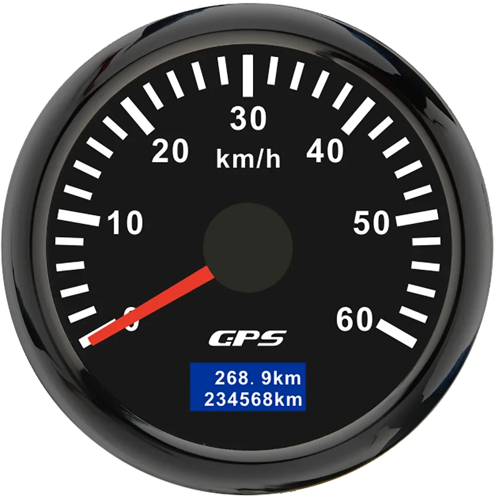 30/60/80/120/200 Km/h GPS Speedometer 52MM Car Truck Speed Gauge Meter With GPS Antenna With 7 Color Backlight 9-32V