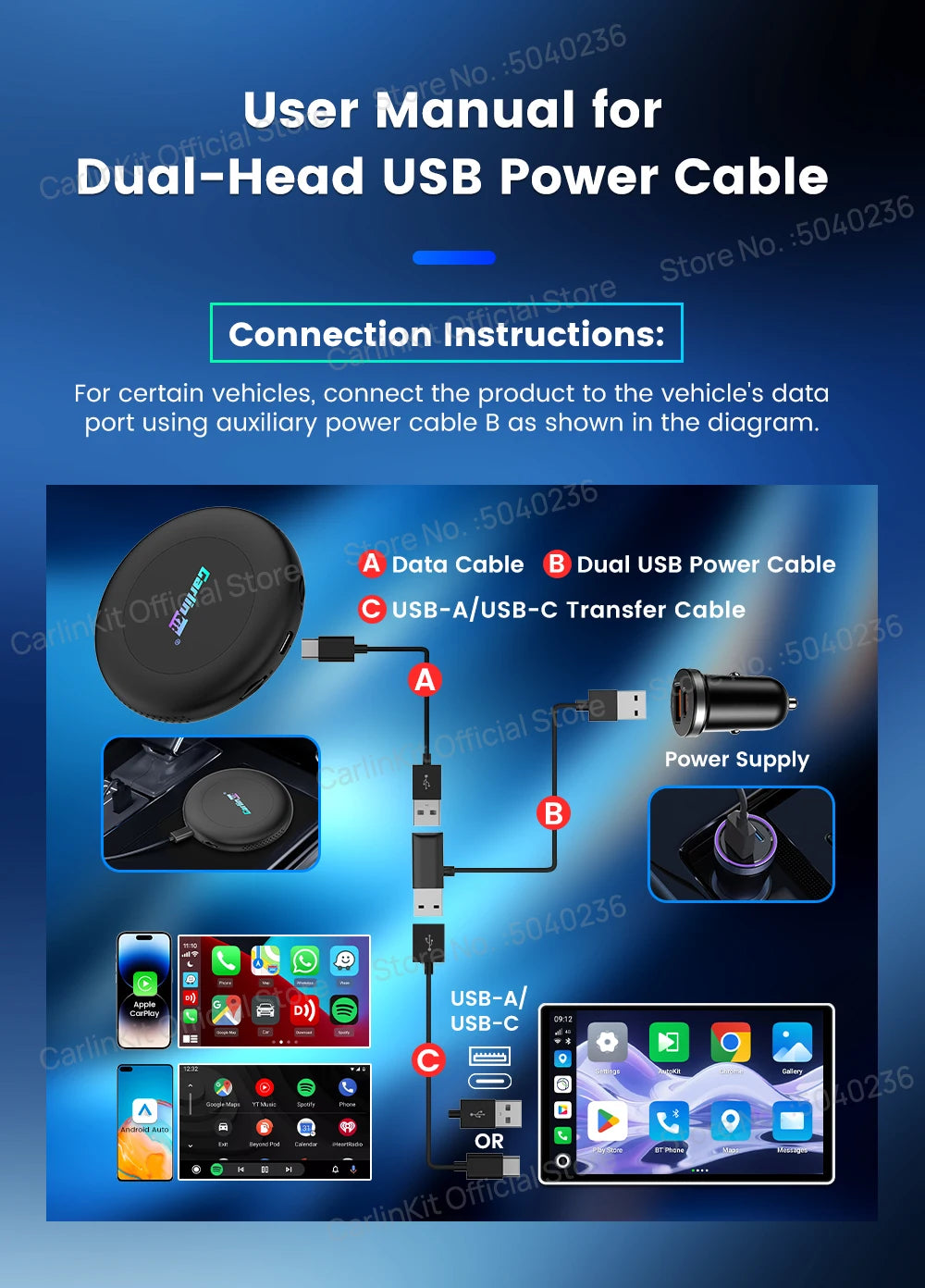 CarlinKit CarPlay Ai Box Android 15 Ultra2 SM6350 8GB+128GB Smart Android TV Box Wireless CarPlay Android Auto GPS For OEM Cars