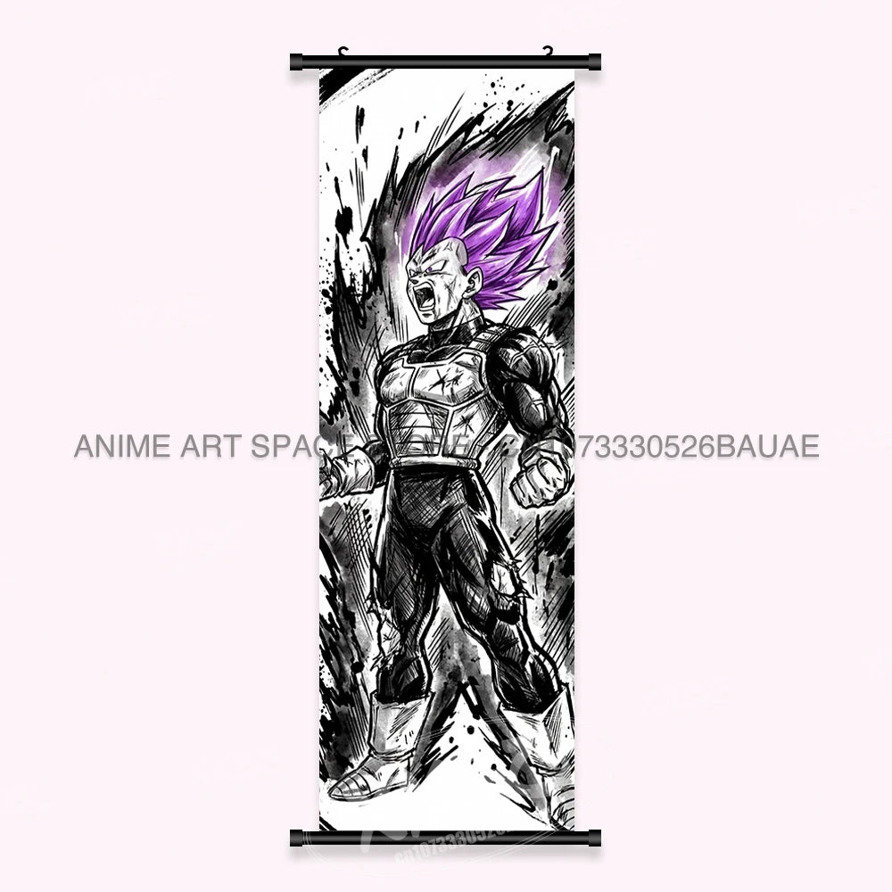 Dragon Ball Anime Wall Artwork Canvas Mural Scrolls Pictures Anime Character Son Goku Hanging Painting Poster Home Decoration