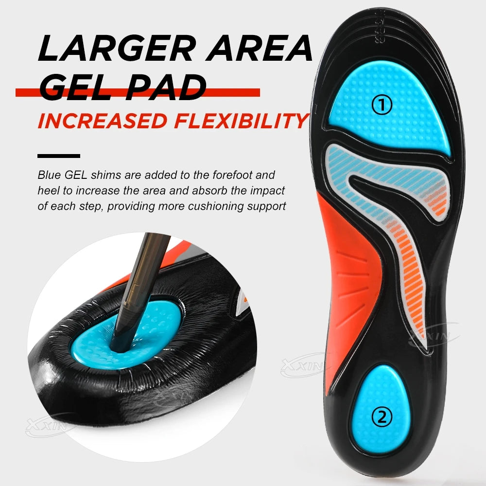 【Xxin】Sport Insole Shock Absorption Arch Support Insoles  Heel Pain Relief Shoes Pad Size 37-46