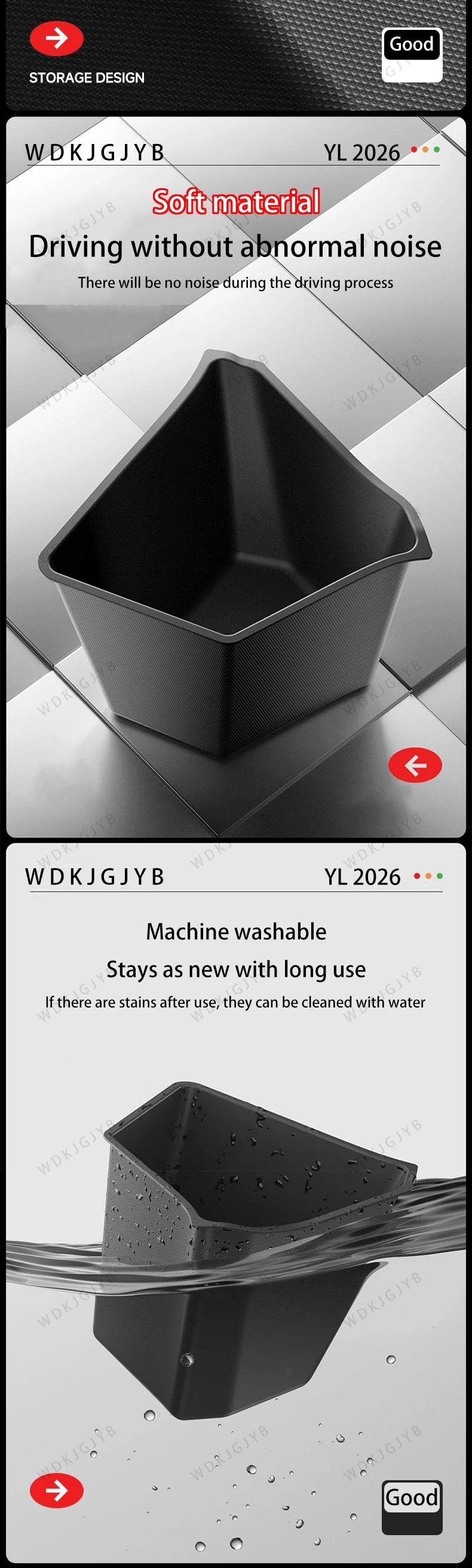 For Tesla New Model YL Launch 2026 Car Trunk Side Storage Box Cover Plate Organizer Car Trunk Side Storage Box Refit Accessories