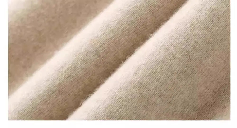 High Waist Wool Knitted Wide Leg Pants Women's Outerwear Autumn Winter Thickened Floor-Length Straight Cut Casual Trousers