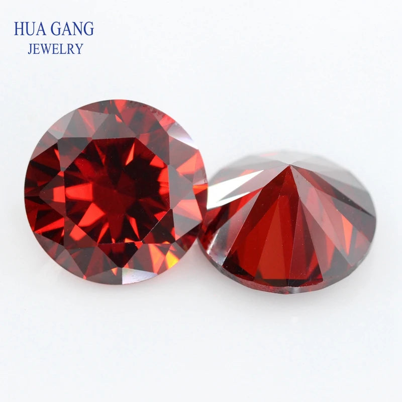 Big size 5A Cubic Zirconia Stone Multicolor Round Shape Brilliant Cut Loose CZ Stones Synthetic Gems Beads For Jewelry