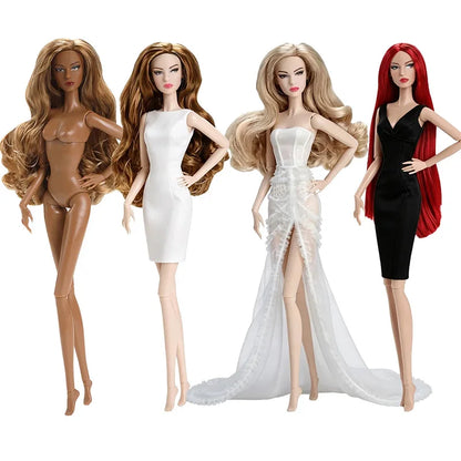 32cm Supermodel Figure Doll Multi-skin Tone Art Model With Straight/curly Hair Display Collectible Doll For Gifting & Collection