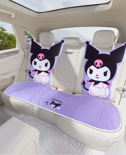 My Melody Car Seat Cushion Sweat Absorbing Plush Women's Cute Cartoon Pillow Comfortable Soft Cushion for Vehicle Seat