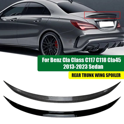 Rear Wing Spoiler Mercedes Benz CLA Class C117 C118 CLA200 CLA260 CLA45 AMG 2013-2023 Car Rear Spoiler Lip Exterior Parts