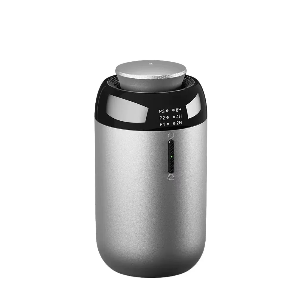 Smart Portable Car Aroma Diffuser  Battery USB Powered 10ml Capacity Timing Air Freshener Home Room Auto Oil Scent Machine