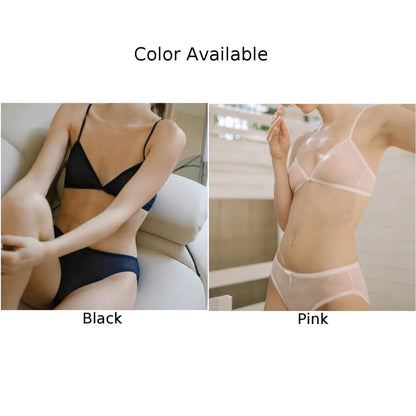 Underwear Mens Lingerie Set Bra Breathable Comfortable Crossdress Polyester Sissy Skirted Slimming Solid Color