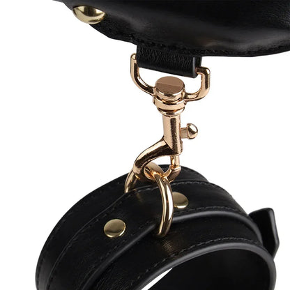 Leather SM Bondage Restraint Tool Sex Handcuffs Couple Fixed Position Conditioning Rod With Foot Cuff Male Female Adult Products