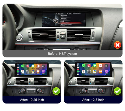 1920*720 Multimedia Touch Screen For BMW X3 F25 X4 F26 2011-2016 Wireless Carplay Display Android Auto Car Radio Player