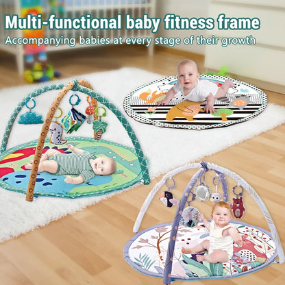 Newborn Multifunctional Fitness Frame Early Education Tummy Time Puzzle Interactive Toys Baby Activity Gym Mat Infant Gifts