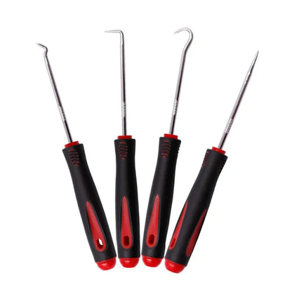 4pcs Car Pick Hook Set O Ring Oil Seal Screwdrivers Puller Remover O-Ring Seal Gasket Auto Repair Tools
