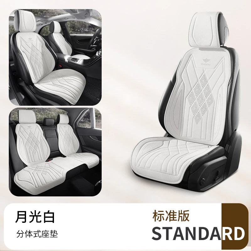 Perforated Suede Seat Cover Universal Four Seasons Cars Seats Covers Breathable Seat Non-slip Luxury Car Rams Latex Seat Cover