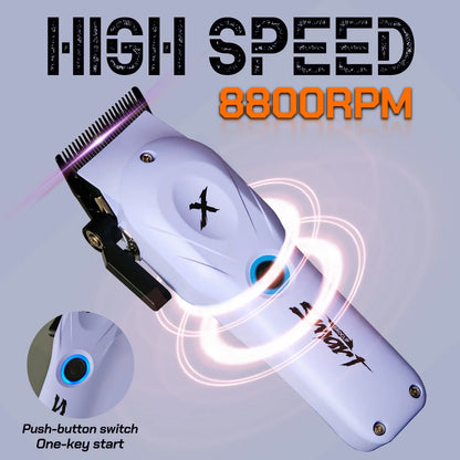 BRDCLIP 108 109 609 Purple Barber Professional 8800RPM 4500mAh Hair Clipper 10000RPM Salon Electric Shaver 7700RPM Hair Trimmer