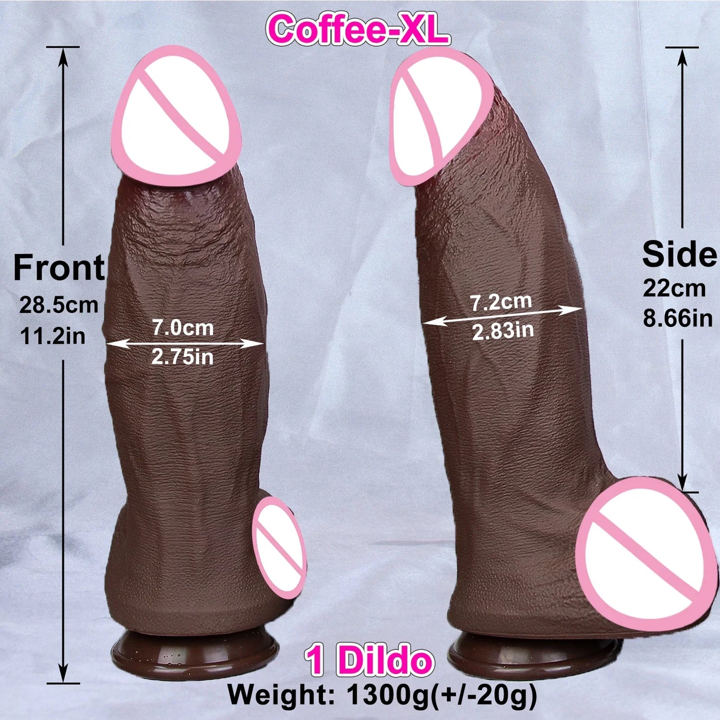 4 Sizes Realistic XXL Thick Penis Soft Silicone Dildo Male Genitals Vaginal Masturbation Suction Cup Dick Woman Anal Sex Toys