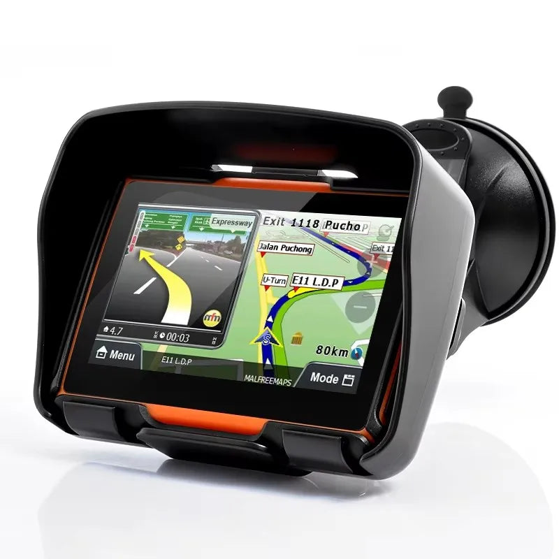 Motorcycle GPS Navigation Car GPS Waterproof IPX67 Dustproof shockproof Bluetooth FM AVIN Built in 8GB free iGo Map