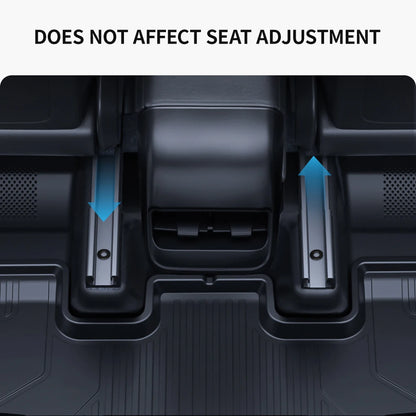YZ For Tesla Model Y Juniper 2021-2025 TPE PP Under Seat Corner Guard Seat Slide Rails Protector Cover Anti-Kick Decor Flocking