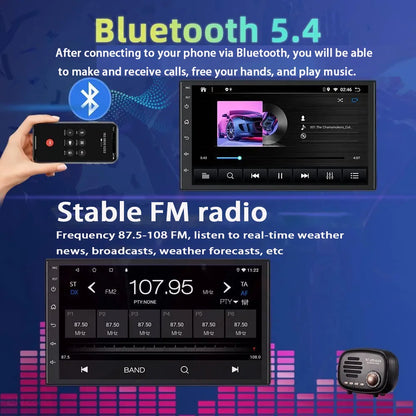 7" 6+128GB For Nissan Navara D40  2005-2015  Car Stereo Radio Apple CarPlay Android 15 Head Unit FM GPS Reversing Image