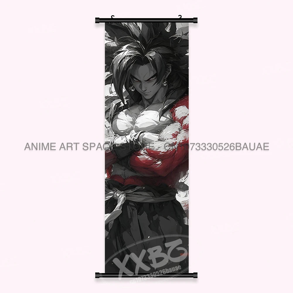 Dragon Ball Anime Wall Artwork Canvas Mural Scrolls Pictures Anime Character Son Goku Hanging Painting Poster Home Decoration
