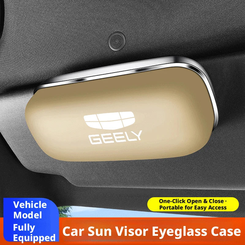 Compatible with Geely Galaxy L7 eyewear case L6/E5/Starship 7EMi car sunglasses holder, car sunshade storage box.