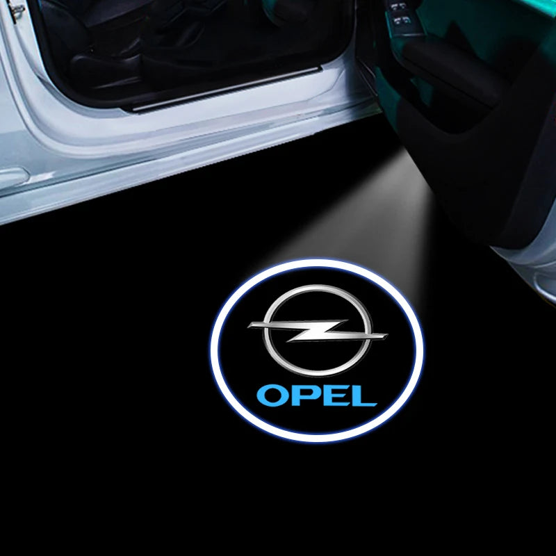 Car Door Projector LED Shadow Lights Lamp Car Accessories For Opel Astra j Insignia Astra g Corsa Zafira b Mokka Vivaro Meriva
