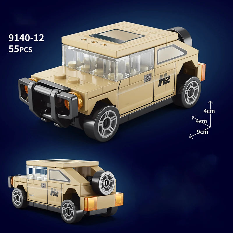 City Technique Speed Racing Car old Classic Sport Model Building Brick Super Racer Great Rally Vehicles Block Christmas gift Toy