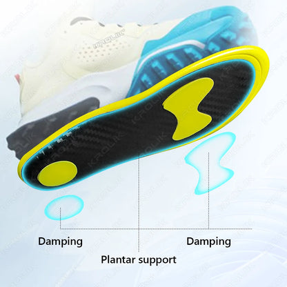 Premium Carbon Fiber Shoe Insoles For Men Women Enhanced Bounce Impact Reduction Athletic Basketball Shoe Cushioning