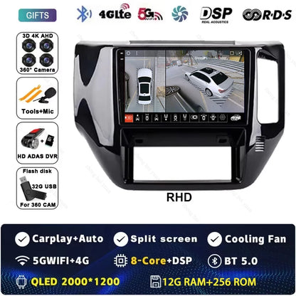 Android 15 For Nissan Patrol V 5 Y61 RHD 2004-2021 Car Radio 4G WIFI BT Video Player DSP Carplay Auto GPS Navigation No 2 Din