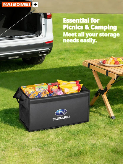 Car Trunk Foldable Storage Box Large-Capacity Stowing Tidying Bag For Subaru Ascent BRZ Forester Impreza Legacy Outback WRX VX