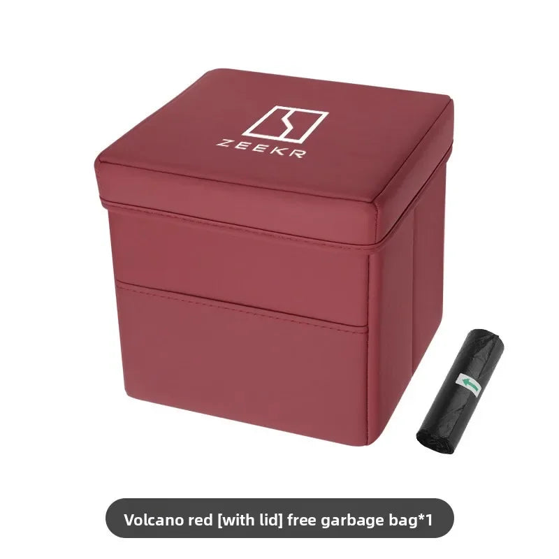 Suitable for ZEEKR 007gt 7X zeekr 001 009 Zeekr 9x mix car trash can and folding storage box for car interior